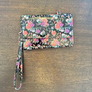 Madison Spencer Wristlet Floral Wallet 4x6 Zipper Coin Credit Card ID Unused